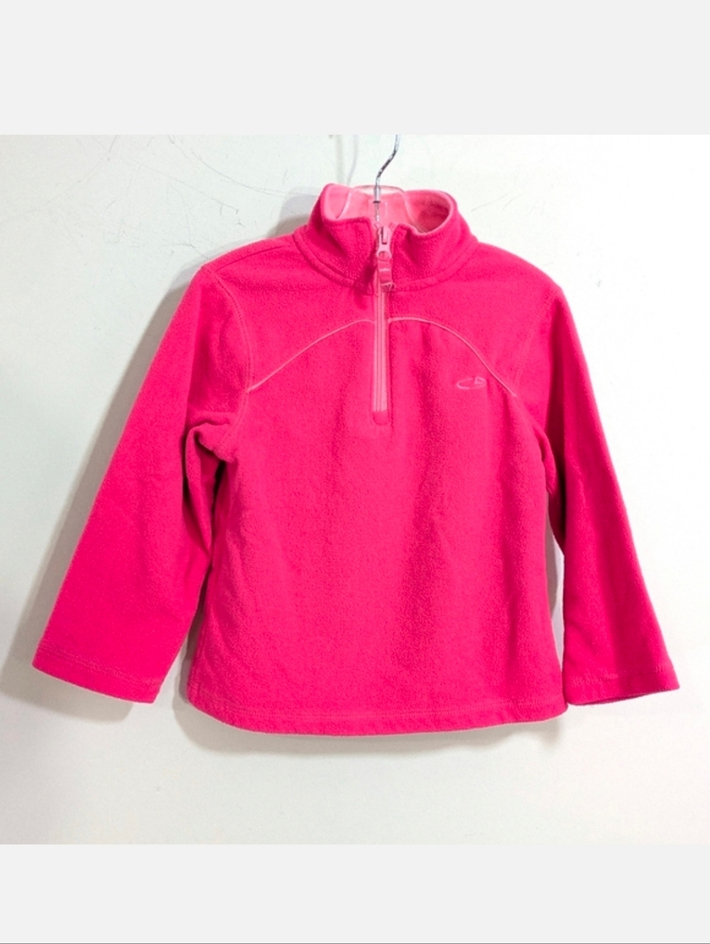 C9 by Champion Pink Fleece Henley Quarter Zip Pullover Jacket Coat Size XS 4-5